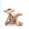 8-Inch tall Natural Driftwood Butterfly Top Candle Holder Stand